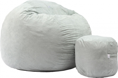 Fotoliu Set King Size + Otoman - Light Mint Gama Premium umplut cu fulgi de burete memory mix 
