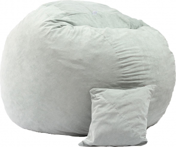 Fotoliu Set King Size + Perna decorativa - Light Mint Gama Premium umplut cu fulgi de burete memory mix 