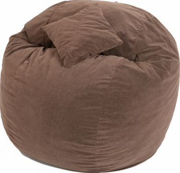King Size + Perna decorativa - Brown Muffin Gama Plush Honey umplut cu fulgi de burete memory mix and reg 