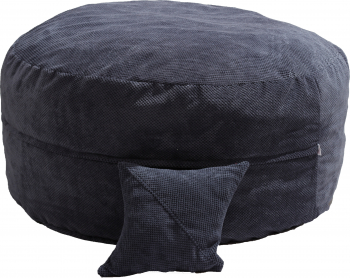 King Size + Perna decorativa - Dusty Blue Gama Plush Honey umplut cu fulgi de burete memory mix and reg 
