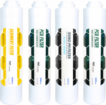 Set filtre HQ 7-4FN by HY Waco. de schimb la 1 an 1xSediment+2xPost Carbon Block+1xNano-PH 