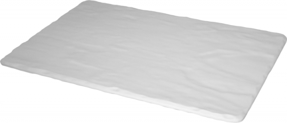 Platou dreptunghiular melamina Culinaro GN 1x1 32x52 cm aspect ardezie alba 