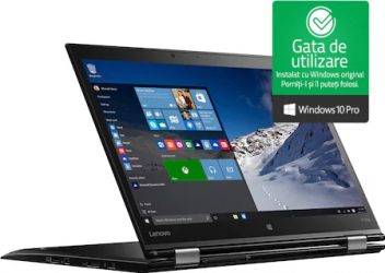 Laptop Lenovo X1 Yoga Intel Core i5-6300U 2.40GHz up to 3.00GHz 8Gb RAM DDR4 512GB SSD 14 inch TouchScreen Webcam Win10 Pro Refurbished