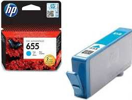 CARTUS CERNEALA ORIGINAL HP655 - CYAN 