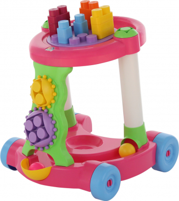 Centru de activitati nr. 4 cu blocuri - Polesie - multicolor - 13 piese 