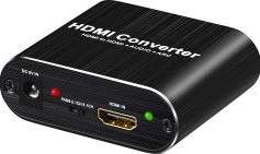 Convertor ARC HDMI la HDMI 4K Audio Splitter Toslink SPDIF si 3.5mm Audio Stereo negru HOPE R 
