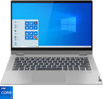 Ultrabook 2in1 Lenovo IdeaPad Flex 5 14ITL05 Intel Core (11th gen) i7-1165G7 512GB SSD 8GB Intel Iris Xe FullHD Touch Win10 T. Ilum. FPR Gri
