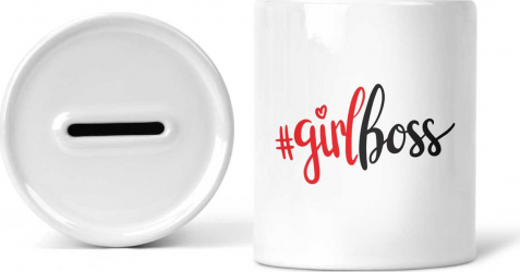 Pusculita personalizata Girl Boss