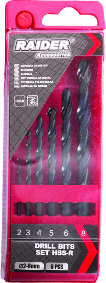 Burghiu Raider 157110 HSS-R 2-8mm set 6 buc 