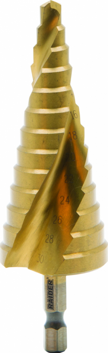 Burghiu conic in trepte Raider 150680 HEX 6-30mm