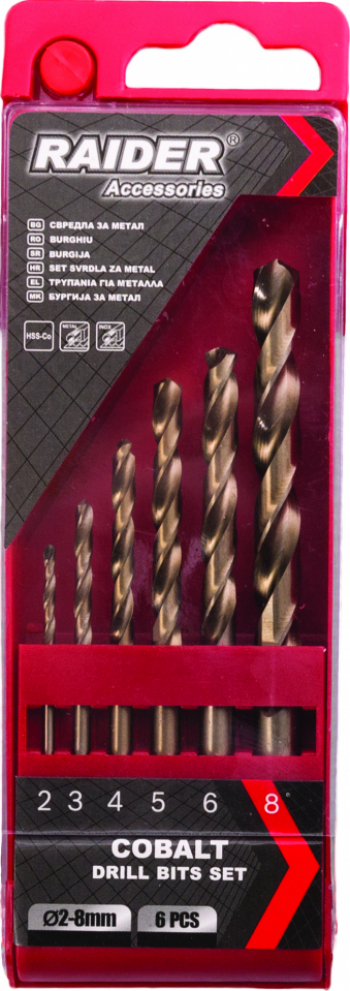 Burghiu Raider 157112 HSS-Co 2-8mm set 6 buc 