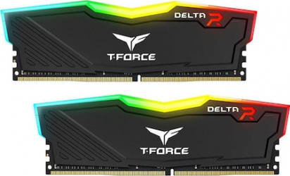 Kit Memorie TeamGroup T-Force Delta RGB Black 16GB (2x8GB) DDR4 3600MHz CL18 1.35V Dual Channel 
