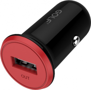Incarcator Auto USB Golf 1A negru GF-C5 