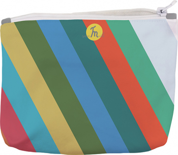 Portofel tip Pouch Handmade Original Mulewear Abstract Avalansa de Culori Color Avalanche Multicolor Medium 22x19 cm 