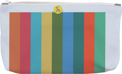 Portofel tip Pouch Handmade Original Mulewear Abstract Dungi color Glass Half Full Multicolor Big 38x23 cm 