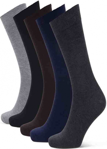 Set 5 perechi Sosete din bambus LAROM multicolor 39-42 EU 