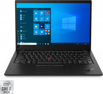 Ultrabook Lenovo ThinkPad X1 Carbon G8 14 inch FHD Intel Core i7-10510U 16GB DDR4 512GB SSD Windows 11 Pro Refurbished Negru 
