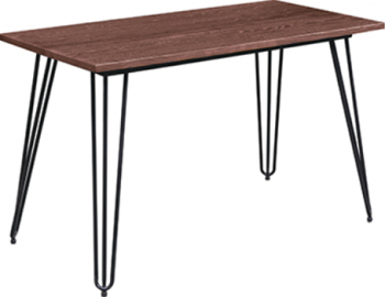 Masa bar bucatarie dreptunghiulara RAKI INDUSTRIAL 160x80h75cm MDF/picioare metalice
