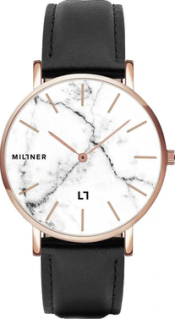 Ceas De Dama Millner Camden Marble Alb 