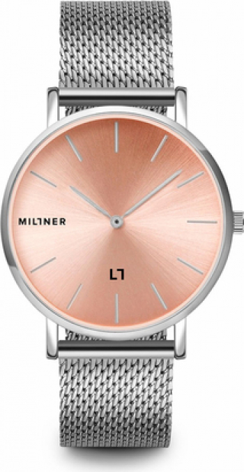Ceas De Dama Millner Mayfair S Argintiu - Roz 