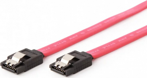 CABLU date GEMBIRD S-ATA 3 T la S-ATA 3 T metal clips 10cm and CC-SATAM-DATA-0.1M and 
