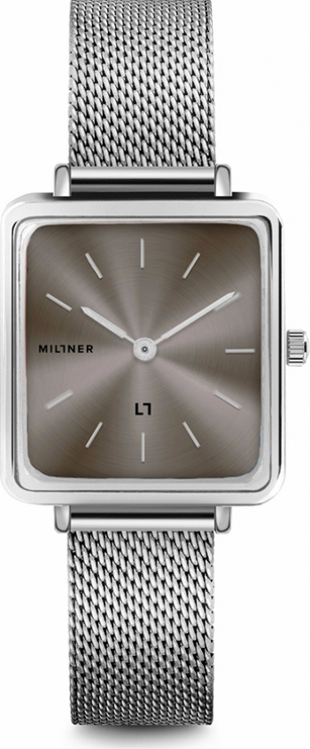 Ceas de dama Millner Royal Silver Graphite 