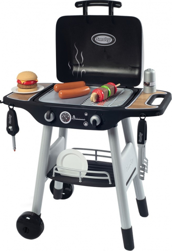 Jucarie Smoby Gratar BBQ Cu Accesorii Negru 