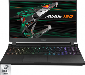Laptop Gaming Gigabyte Aorus 15G Intel Core (10th Gen) i7-10870H 512GB SSD 16GB RTX 3060 6GB FullHD Win10 RGB Negru