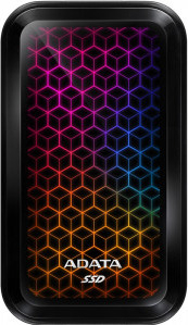 SSD extern Adata SE770G 512GB USB 3.2 Gen 2 Type-C RGB ase770g-512gu32g2-cbk 