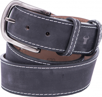 Curea piele barbati Toro Nero White line 4.0 130 cm 