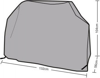 Husa protectie gratar gri 132 x 56 x 104 cm