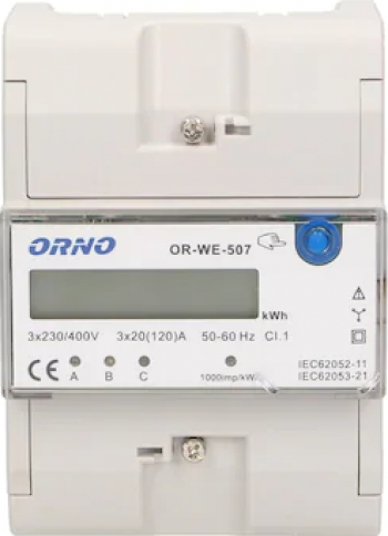 Contor trifazic Orno OR-WE-507 120A — imaginea 2