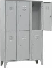 VESTIAR METALIC CU PICIOARE SI 6 USI 11306 1050x350x1800 mm LxlxH Italia