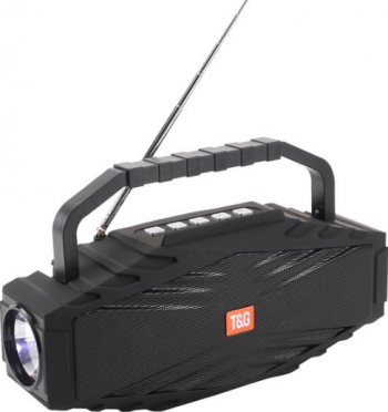 Boxa Portabila Cu Lanterna MP3 TF/USB Bluetooth Radio FM TG-804 culoare negru 