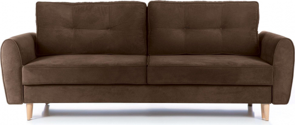 Canapea Extensibila 3 locuri RIGA cu lada de depozitare 223x150x95 cm Maro 