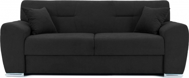 Canapea Fixa 2 locuri ASTORIA 205x100x100 cm Negru 