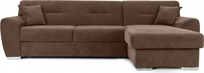 Coltar Extensibil ASTORIA cu lada de depozitare variante stanga/dreapta 280x170x85 cm Dreapta Maro 