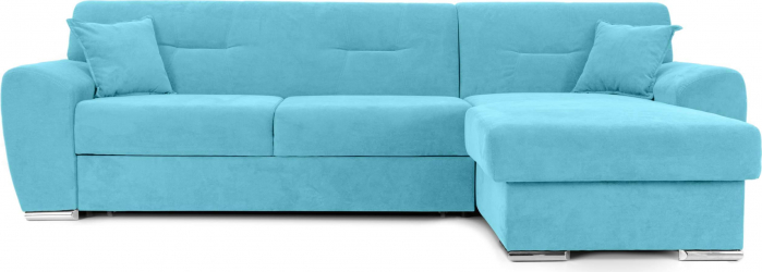 Coltar Extensibil ASTORIA cu lada de depozitare variante stanga/dreapta 280x170x85 cm Dreapta Turcoaz 