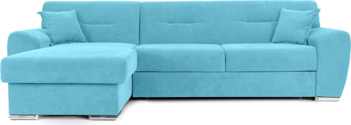 Coltar Extensibil ASTORIA cu lada de depozitare variante stanga/dreapta 280x170x85 cm Stanga Turcoaz 