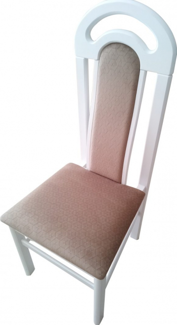 Scaun de lemn de fag 110x50x46 cm nuanta alb 