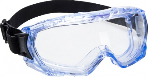 Ochelari de protectie PW24 din policarbonat antichimici anti-UV impotriva substantelor chimice lichide si particulelor de praf 