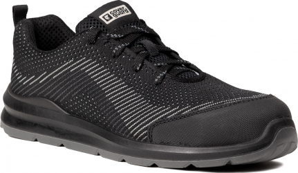 Pantofi de protectie Milerite S1P cu bombeu si lamela din otel talpa antiderapanta Negru/Gri marimea 43 
