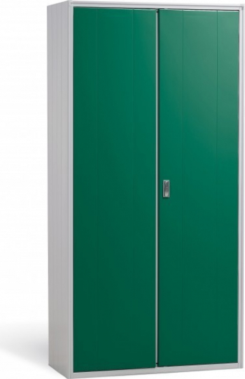 Dulap metalic cu 4 rafturi AP80 800x400x1800 mm LxlxH 40 kg/polita usi color verde 
