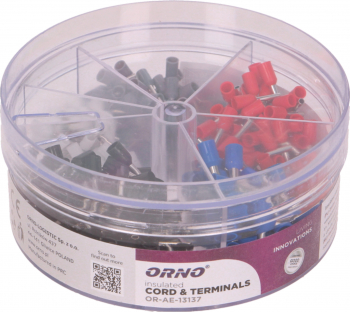 Set Pini Terminali Orno OR-AE-13137 0.50 mm - 2.50 mm 400 bucăți Multicolor