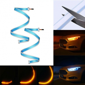 Kit lumini de zi DRL cu semnalizare dinamica / secventiala 30cm 