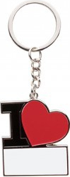 Breloc metalic I love You personalizat 