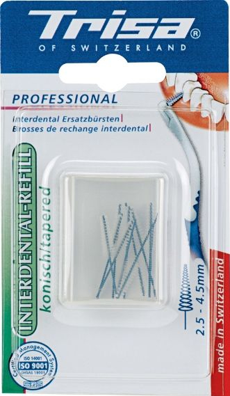 Rezerve Trisa Pentru Periute Interdentare Conice 2,5-4,5 mm 10 Bucati 