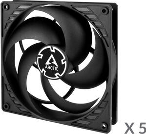 Kit 5 Ventilatoare Arctic AC P14 PWM PST Negru 