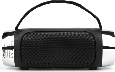 Boxa portabila nns camping tft/card incarcare solara radio fm bluetooth usb lanterna led argintiu 