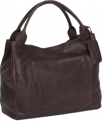 Geanta de dama din piele naturala The Chesterfield Brand Cardiff Maro inchis 